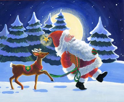 LD16020 Santa & Reindeer