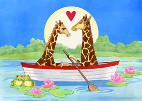 giraffes in boat copy